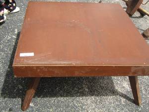 lot 163 image: 153030 small short brown table
