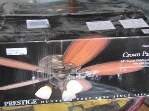 lot 175 image: CROWN PARK CEILING FAN  NIB