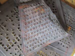lot 179 image: PERFORATED METAL SHEETING  - VARIOUS PATTERNS