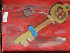 lot 207 image: 2016 key painting canvas
