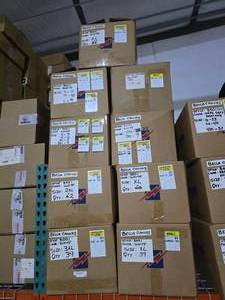 lot 8 image: WOW  9 Boxes of Bella Canvas 3001 Unisex 100% Soft Cotton White Adult Tee Shirts, SEE DESCRIPTION FOR SIZES AND QUANTITIES  BID IS TIMES THE QUANTITY SO YOU ARE BIDDING PER BOX