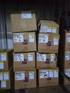 lot 17 image: WOW  8 Boxes of Bella Canvas 3001 Unisex 100% Soft Cotton Black Adult Tee Shirts, SEE DESCRIPTION FOR SIZES AND QUANTITIES  BID IS TIMES THE QUANTITY SO YOU ARE BIDDING PER BOX