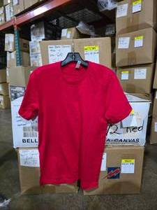 lot 1 image: WOW 5 Boxes of Bella Canvas 3001U (Made in USA) Unisex 100% Soft Cotton Red Adult Tee Shirts, SEE DESCRIPTION FOR SIZES AND QUANTITIES  BID IS TIMES THE QUANTITY SO YOU ARE BIDDING PER BOX