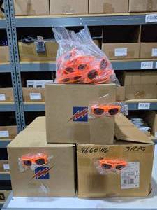 lot 35 image: 3 Boxes Full of Boost Mobile Sunglasses.  Approx 900 Sunglasses Total