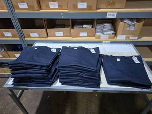 lot 41 image: Dickies Navy Work Pants.  See description for sizes in this lot  QUANTITY 30 PANTS  BID IS TIMES THE QUANTITY&nbsp&nbsp&nbsp MSRP $35 Each