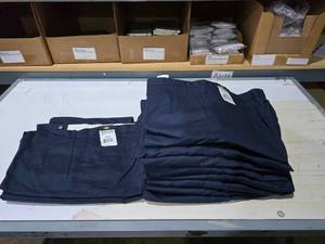 lot 42 image: Dickies Navy Work Pants.  See description for sizes in this lot  QUANTITY 10 PANTS  BID IS TIMES THE QUANTITY&nbsp&nbsp&nbsp MSRP $35 Each