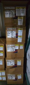 lot 63 image: 5 Boxes of Bella Canvas 3501 Unisex 100% Soft Cotton Black Adult Long Sleeve Shirts, SEE DESCRIPTION FOR SIZES AND QUANTITIES  BID IS TIMES THE QUANTITY SO YOU ARE BIDDING PER BOX