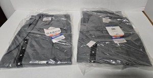 lot 89 image: Rasco Flame Resistant Westex UltraSoft Gray Lab Coat, Size Medium  QUANTITY 2  BID IS TIMES THE QUANTITY&nbsp MSRP $95 Each