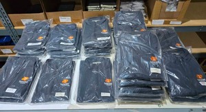 lot 91 image: Port Authoirty Soft Shell Charcoal Vest.  Mens & Womens Sizes  QUANTITY 28  BID IS TIMES THE QUANTITY