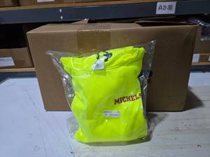 lot 99 image: Body Guard Safety Gear High Visibility Class 3 Reflective High Risk Environments Pullover Hoodie, Size Medium  QUANTITY 14  BID IS TIMES THE QUANTITY