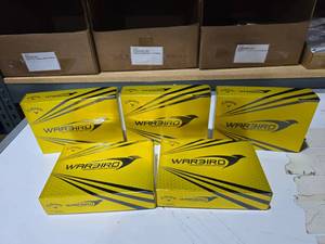 lot 103 image: Callaway Warbird Golf Balls, 1 Dozen Per Box  QUANTITY 5 BOXES  BID IS TIMES THE QUANTITY