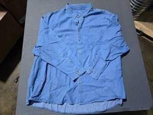 lot 162 image: Box of Port & Company SP10 Faded Blue Denim Shirts
