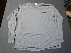 lot 166 image: WOW  2 Boxes of Comfort Colors 4410 Granite Grey Long Sleeve Cotton Shirts,  SEE DESCRIPTION FOR SIZES AND QUANTITIES  BID IS TIMES THE QUANTITY SO YOU ARE BIDDING PER BOX