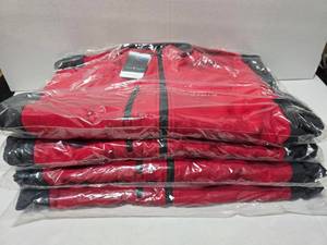 lot 148 image: Fossa Apparel #5538 Tiburon Crimson Red Mens Soft Shell Jacket, Size Large QUANTITY 4  BID IS TIMES THE QUANTITY