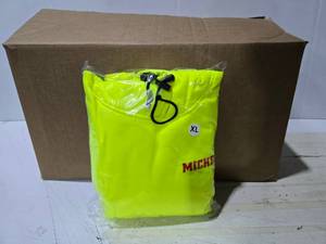 lot 174 image: Box of 11 Body Guard Safety Gear Hi Viz Hoodies, Size Large & XL