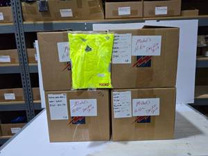 lot 175 image: 4 Boxes of Reflective Apparel Shirts.  Approx 30 Per Box