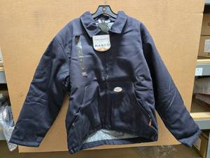 lot 216 image: NICE  Rasco Flame Resistant FR3504NV Navy Insulated Hooded Jacket, Size Large&nbsp MSRP $145