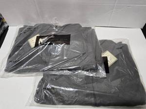 lot 228 image: Lot of 2 White Bear Clothing Charcoal Grey Full Zip Front Hoodies, Size Medium