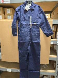 lot 230 image: Rasco Flame Resistant FR2803NV Navy Coveralls, Size 42 Reg  QUANTITY 2  BID IS TIMES THE QUANTITY&nbsp MSRP $80 Each