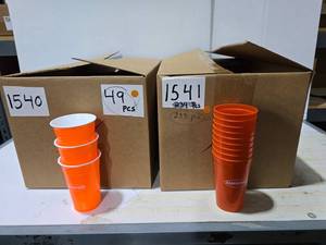 lot 238 image: 2 Boxes of Superior Plastic Cups, Approz 282 Cups Total