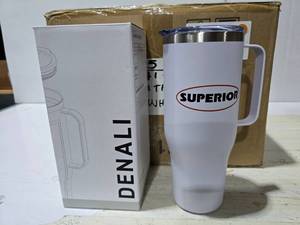 lot 241 image: Superior Denali 40oz 188 Stainless Steel Insulated Tumbler  QUANTITY 12  BID IS TIMES THE QUANTITY