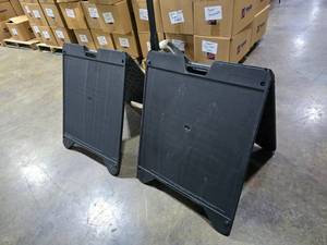 lot 170 image: Lot of 2 A-Frame Store Signs