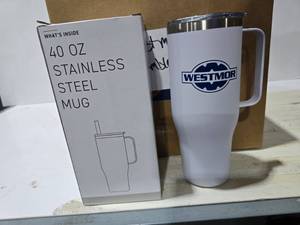 lot 278 image: Lot of 12 Westmor Denali 40oz 188 Stainless Steel Tumbers