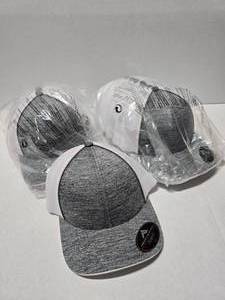 lot 317 image: Pacific Headwear 406F Aggressive Charcoal Heather Trucker Mesh Flexfit Hat.  Approx 12 Hats Per Pack.  SEE PICS FOR SIZES & COUNTS  QUANTITY 2 PACKS  BID IS TIMES THE QUANTITY