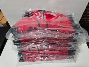 lot 333 image: Fossa Apparel Tiburon #5538 Crimson Red Mens Soft Shell Jacket, Size Medium  QUANTITY 10  BID IS TIMES THE QUANTITY