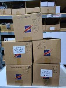 lot 339 image: 5 Boxes of Boost Mobils Soft Shell Jackets.  71 Jackets Total.  SEE PICS FOR SIZES & COUNTS