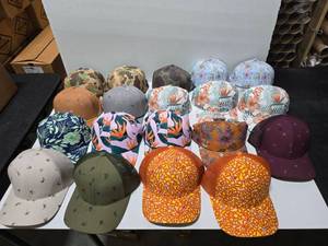 lot 374 image: Large Lot of 19 Misc Imperial Mid-Crown Adjustable Hats
