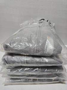 lot 378 image: Rasco Flame Resistant FR2002GY Grey Zip Up Hoodie, Size Large  QUANTITY 5  BID IS TIMES THE QUANTITY&nbsp MSRP $88 Each