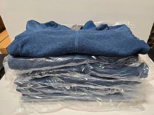 lot 379 image: Fossa Apparel Villa #3710 Sweater Fleece Jacket, Size Medium  QUANTITY 8  BID IS TIME THE QUANTITY