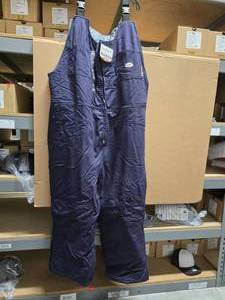 lot 391 image: Rasco Flame Resistant UltraSoft Insulated Navy Bib Overalls, Size 3XL&nbsp MSRP $180