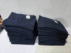 lot 415 image: Dickies Mens Cargo Navy Work Pants.  SEE PICS FOR SIZES &amp COUNTS  QUANTITY 29  BID IS TIMES THE QUANTITY&nbsp MSRP $35 Each