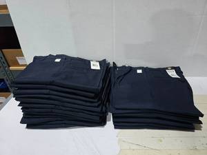 lot 416 image: Dickies Mens Flat Front Navy Work Pants.  SEE PICS FOR SIZES &amp COUNTS  QUANTITY 19  BID IS TIMES THE QUANTITY&nbsp MSRP $35 Each