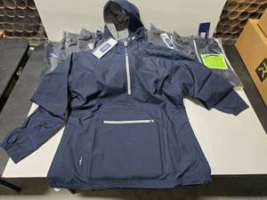 lot 429 image: Charles River #5809 Womens Chatham Anorak Pullover Half-Zip Jacket, Size Small QUANTITY 11  BID IS TIMES THE QUANTITY