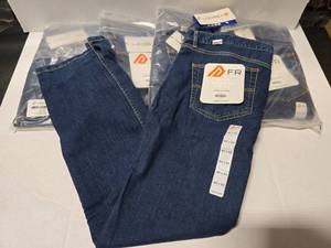 lot 442 image: Rasco Flame Resistant FR4212UDN Boot Cut Stretch Denim Jeans, Size 40x34  QUANTITY 5  BID IS TIMES THE QUANTITY&nbsp MSRP $80 Each