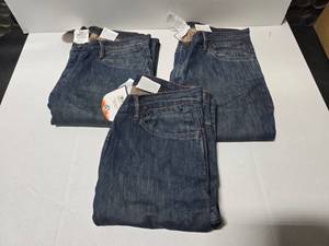 lot 445 image: Rasco Flame Resistant FR4212BLU Boot Cut Stretch Denim Jeans, Size 40x29  QUANTITY 3  BID IS TIMES THE QUANTITY&nbsp MSRP $80 Each