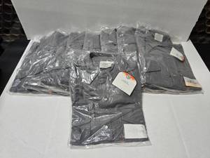 lot 466 image: Rasco Flame Resistant FR1003GY Lightweight Gray Work Shirt, Size Medium Tall  QUANTITY 9  BID IS TIMES THE QUANTITY&nbspMSRP $55 Each