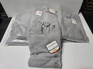 lot 470 image: Rasco Flame Resistant FR2102GY Gray Pullover Hoodie, Size 3XL  QUANTITY 6  BID IS TIMES THE QUANTITY