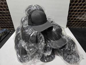 lot 478 image: Farenheit 210 Dark GreyBlack Snapback Trucker Hats.  Approx 12 Hats Per Pack.  QUANTITY 11 PACKS  BID IS TIMES THE QUANTITY