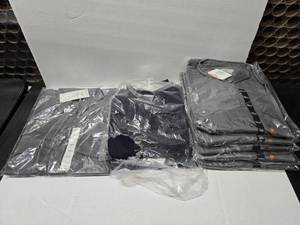 lot 483 image: Lot of 8 Rasco Flame Resistant Shirts.  Includes FR1003GY Gray Uniform Work Shirt, Size 3XL (Qty 1), FR1305NV Uniform Shirt, Size 4XL (Qty 2) &amp FR1003GY Uniform Work Shirt, Size 5XLT (Qty 5)&nbspMSRP $55 Each