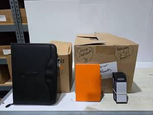 lot 495 image: Lot of Misc Superior Items.  Includes Day Planners (Qty 10), Notebooks (Qty 24) & Magnetic Notepads (Qty 250)