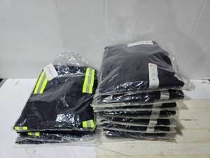lot 510 image: Lot of 11 Rasco Flame Resistant Shirts.  Includes Hi Viz Uniform Shirts & Hoodies.  SEE PICS FOR SIZE COUNTS