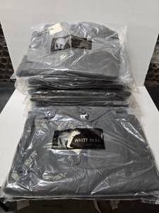 lot 537 image: Lot of 12 White Bear Grey Full Zip-Up Hoodie, Sizes Large (Qty 3) & Large Tall (Qty 9)