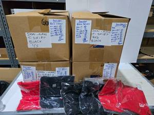 lot 549 image: 4 Boxes of Don Nan Shirts.  Approx 190 Total Shirts