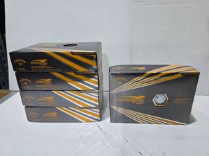 lot 551 image: Callaway Warbird 2.0 Golf Balls.  12 Balls Per Box  QUANTITY 5 BOXES  BID IS TIMES THE QUANTITY