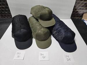 lot 574 image: Outdoor Cap Debossed American Flag Hats.  80 Hats Total.  Colors Black, Olive & Navy