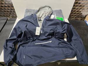 lot 583 image: Charles River #9109 Mens Chatham Anorak Half-Zip Navy Pullover, Size XL  QUANTITY 13  BID IS TIMES THE QUANTITY